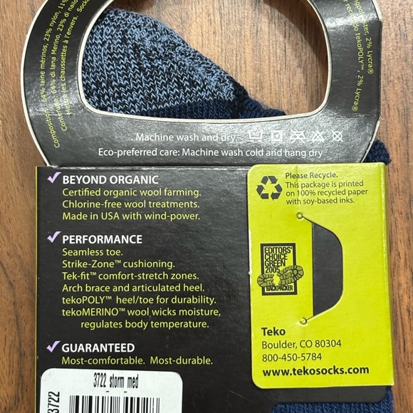 TEKO - Organic Woman’s eco Snow/Hiking socks - Picture 4 of 6